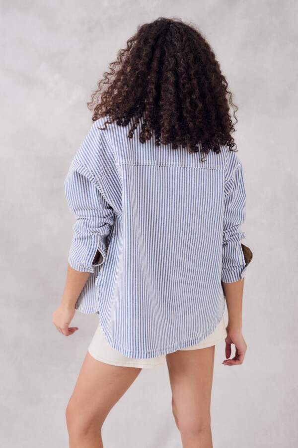 Sobrecamisa Rayada Denim