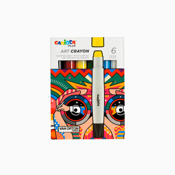 Crayones CARIOCA Plus x 6 colores Única