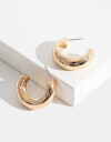 Aros Argollas Metal Argollas Chunky - Dorado