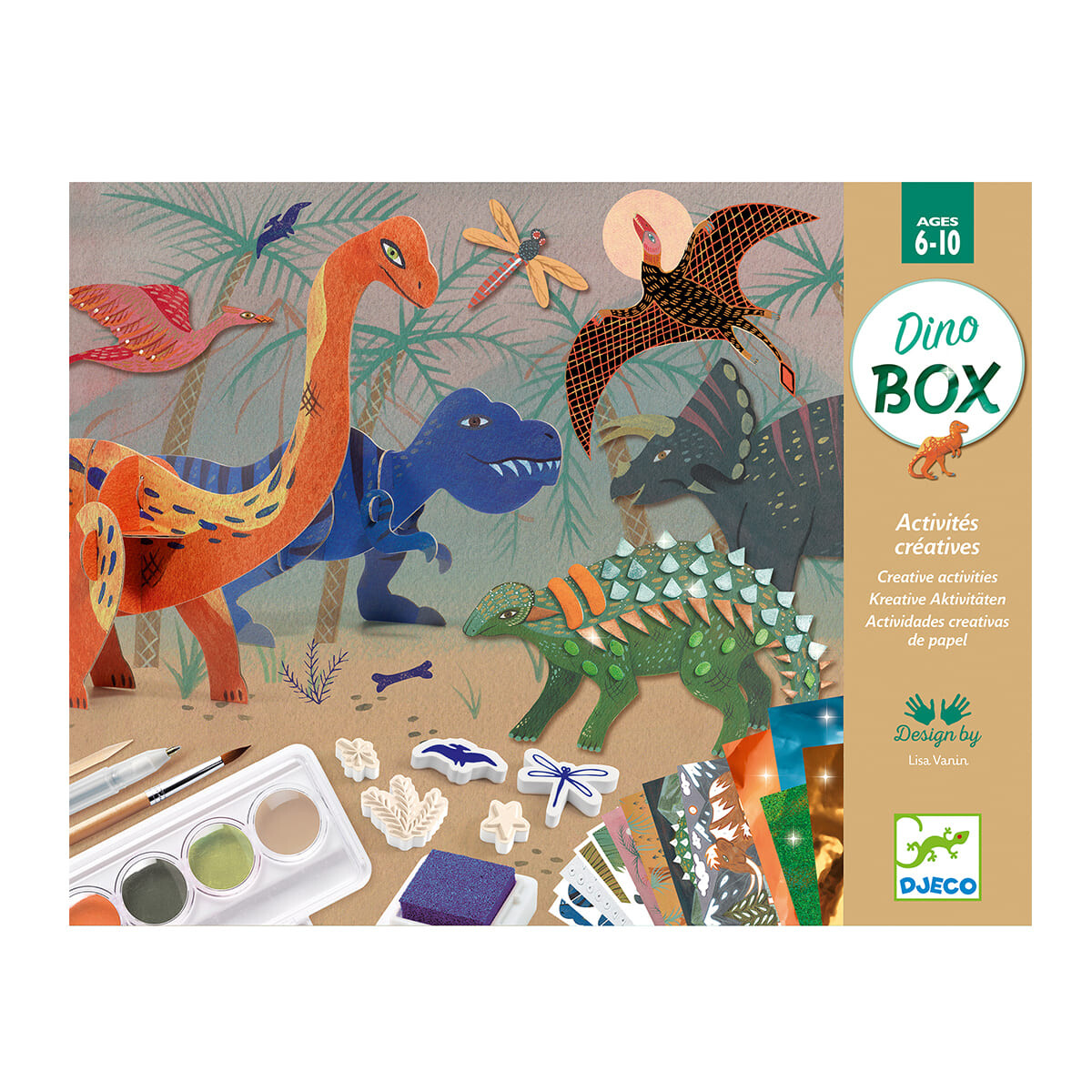 Actividades Creativas Djeco Dino Box 