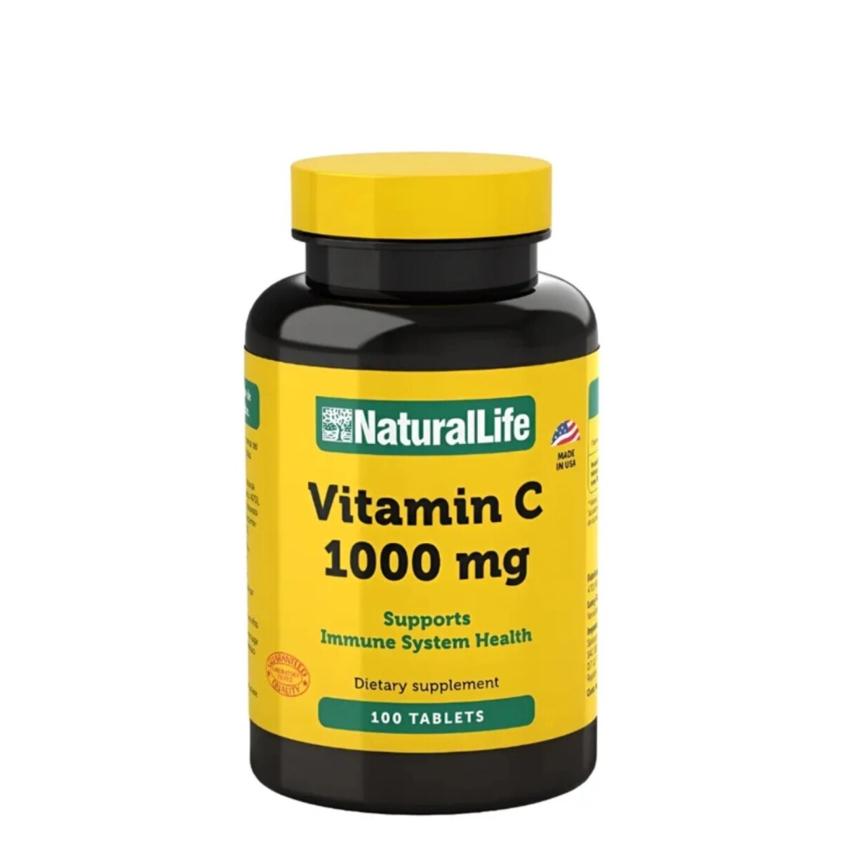 ¡OFERTA IMPERDIBLE! Vitamina C 1000mg 100caps Natural Life 