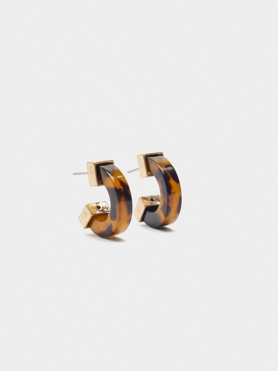 Aros De Efecto Carey marron