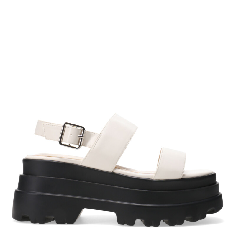 Sandalia de Mujer Miss Carol LURIX con plataforma Beige