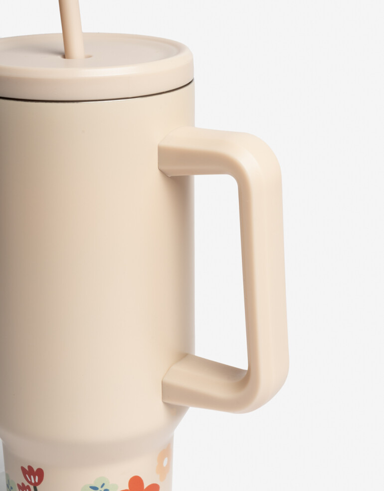 Artículos cocina Vasos Vaso Metálico Floreado - Combinacion Multicolor