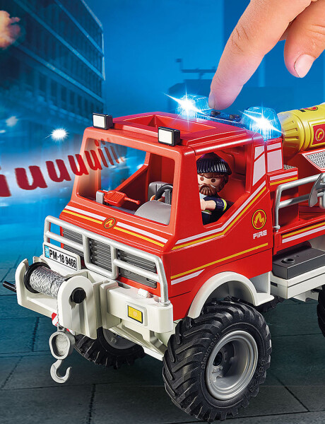 Playmobil City Action camión de bomberos todoterreno con luz y sonido Playmobil City Action camión de bomberos todoterreno con luz y sonido