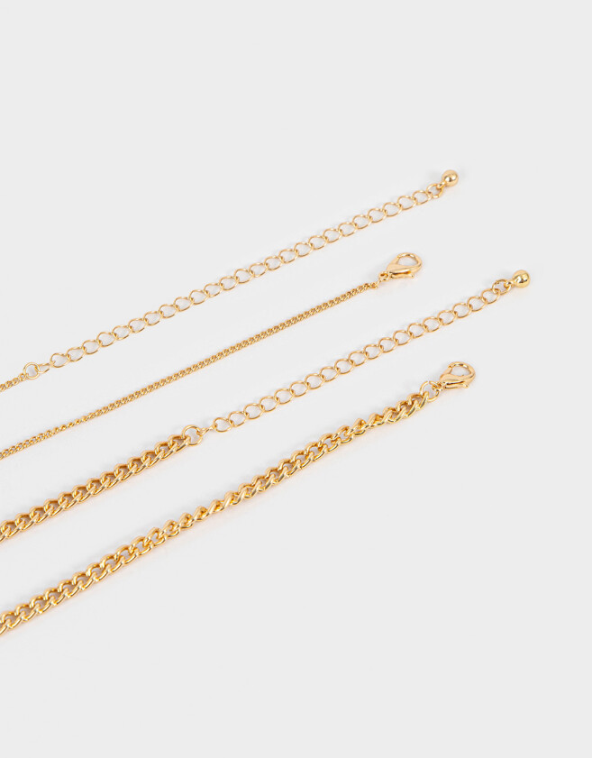 Collares Cortos Con flores Collar Corto Con Flor - Dorado