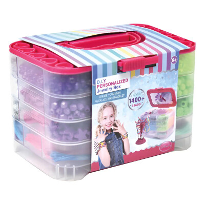 Set Para Armar Pulseras Infantil Jewerly Studio 1600 Piezas Con Estuche Set Para Armar Pulseras Infantil Jewerly Studio 1600 Piezas Con Estuche