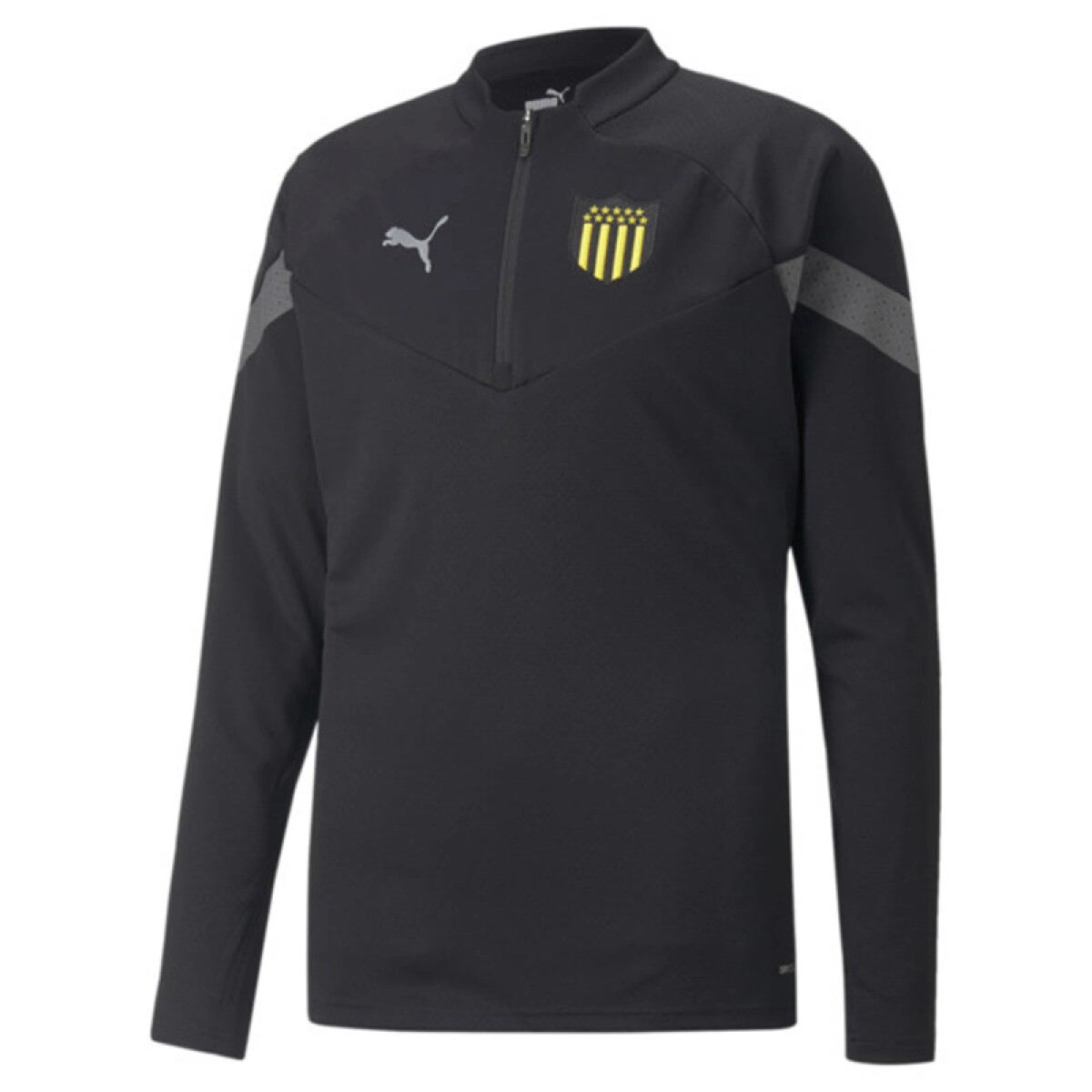 Buzo Puma Peñarol CAP Train 1/4 Zip Top Negro - S/C 