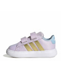 Championes de Niños Adidas Grand Court Elsa Preescolar Lila - Dorado