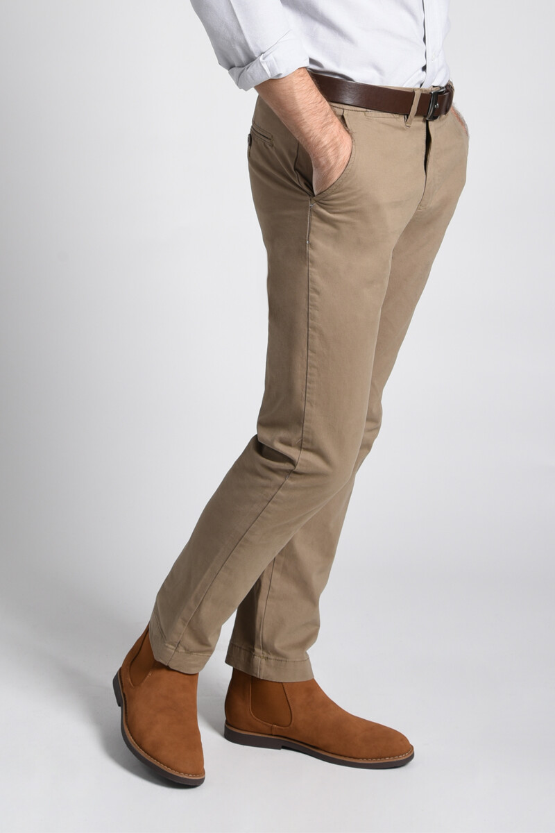 Pantalón clásico Beige