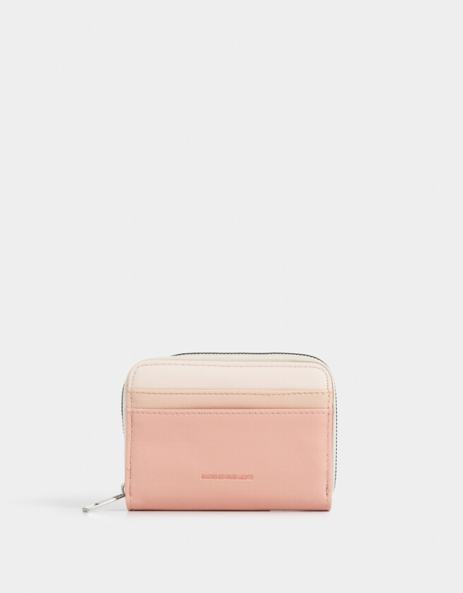 Billetera Billetera Con Tag Rosa - Rosa Viejo