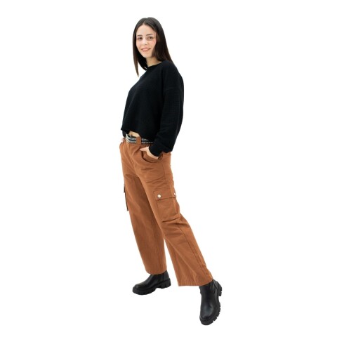 PANTALÓN ANCHO S-XXL TERRACOTA