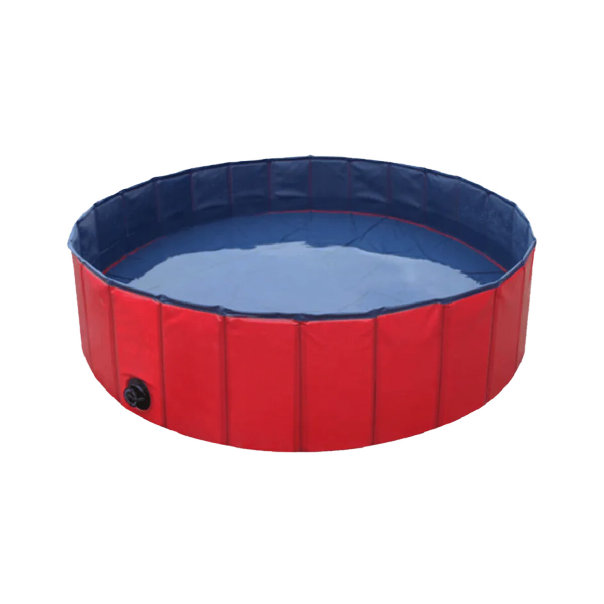 Piscina Plegable Para Mascota 100x30cm PVC Antideslizante - Bordó 