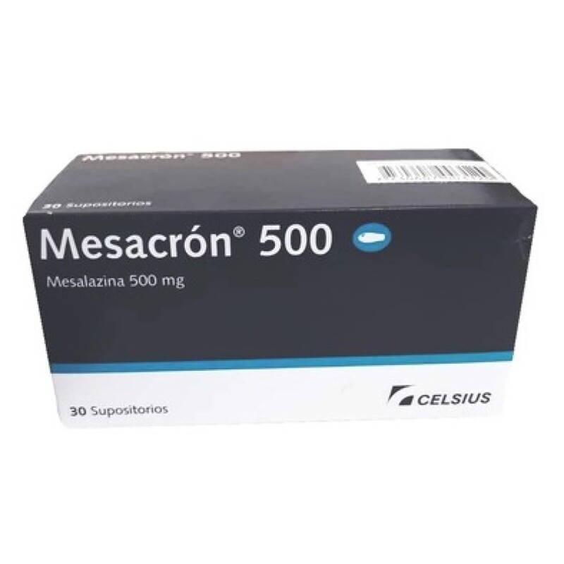 Mesacron 500 Mg. 30 Supositorios Mesacron 500 Mg. 30 Supositorios