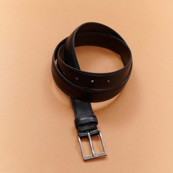 Cintos Vaqueros con pespunte cuero Negro