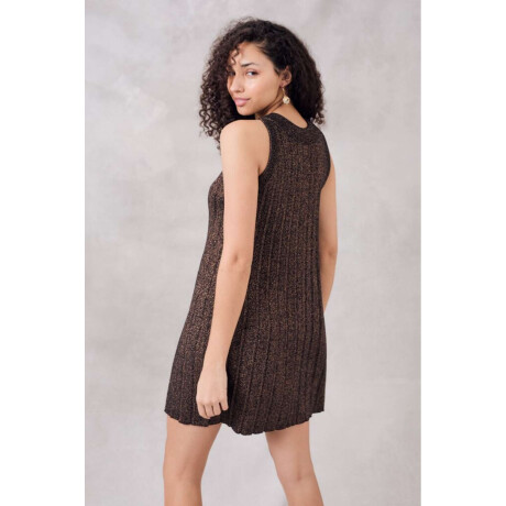 Vestido Halter Lurex Negro