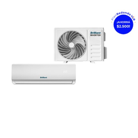 AIRE ACONDICIONADO 9000 BTU INVERTER BRILLIANT BREZ09INV-AABRS32W Aire Acondicionado 9000 Btu Inverter Brilliant Brez09inv-aabrs32w