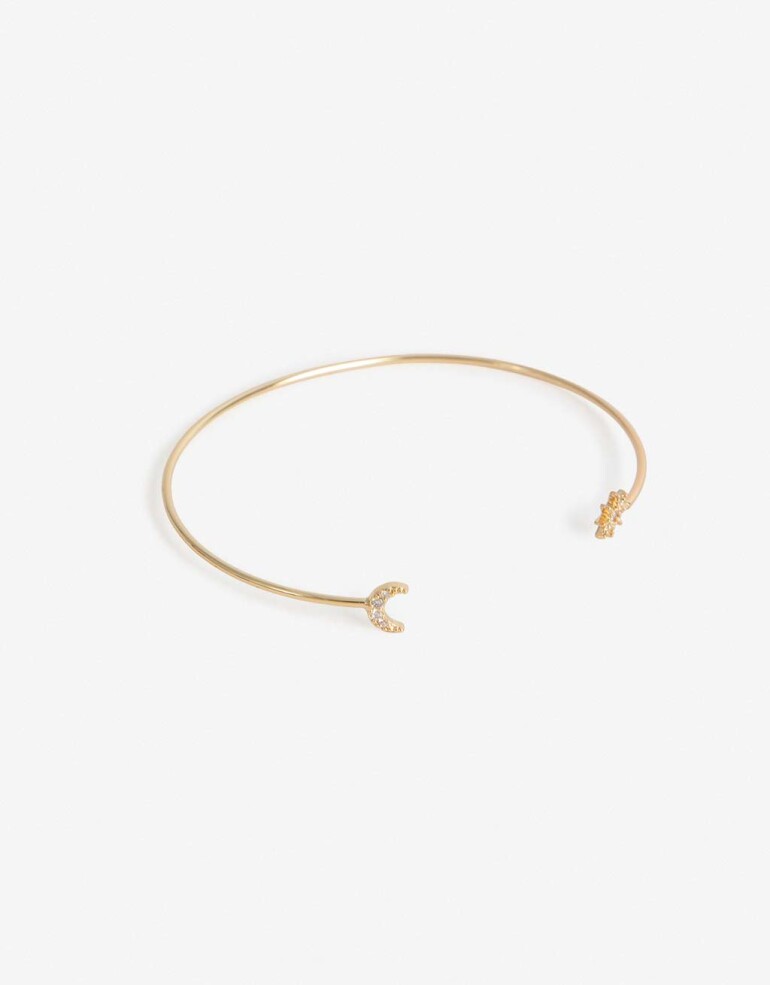 Pulseras Rígidas Cubic zirconia Pulsera Rígida Mystic - Dorado