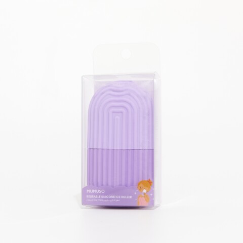 RODILLO DE HIELO REUTILIZABLE DE SILICONA - MORADO RODILLO DE HIELO REUTILIZABLE DE SILICONA - MORADO
