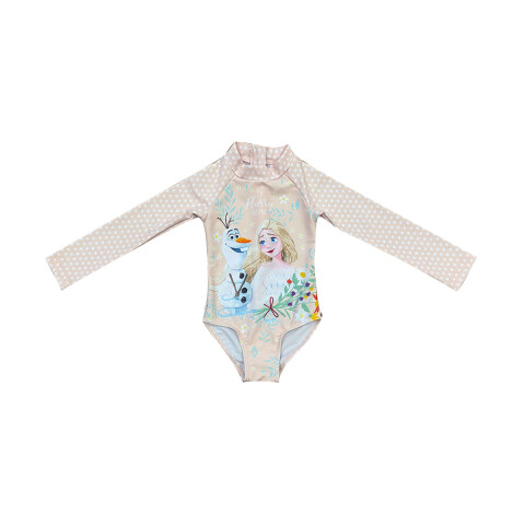 Malla Infantil Entera con Mangas Frozen Talle 2/6 U