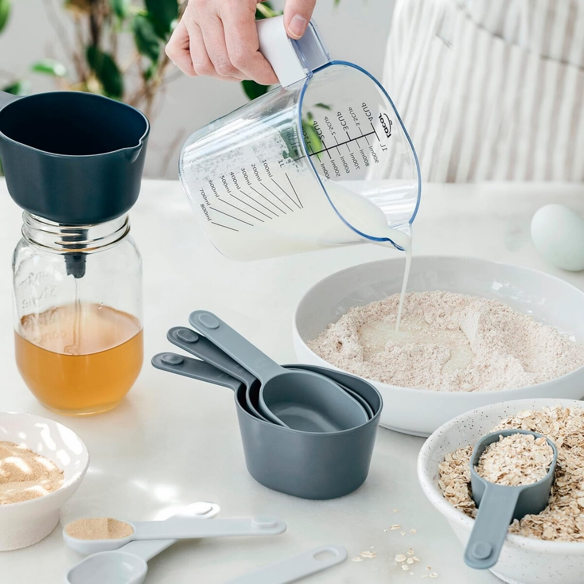 Set de medición jarra mas tazas 