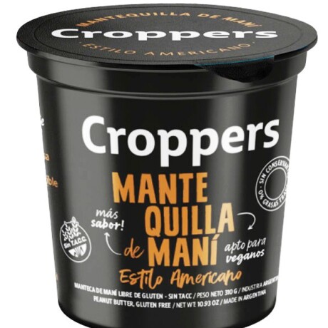Mantequilla de mani Estilo Americano 310g CROPPERS Mantequilla de mani Estilo Americano 310g CROPPERS