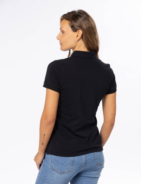POLO PIQUE LISA Negro