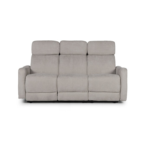 Sofá Pacific (Reclinable) - 3 cuerpos - Tela Microfibra XHR-15 (Greige)