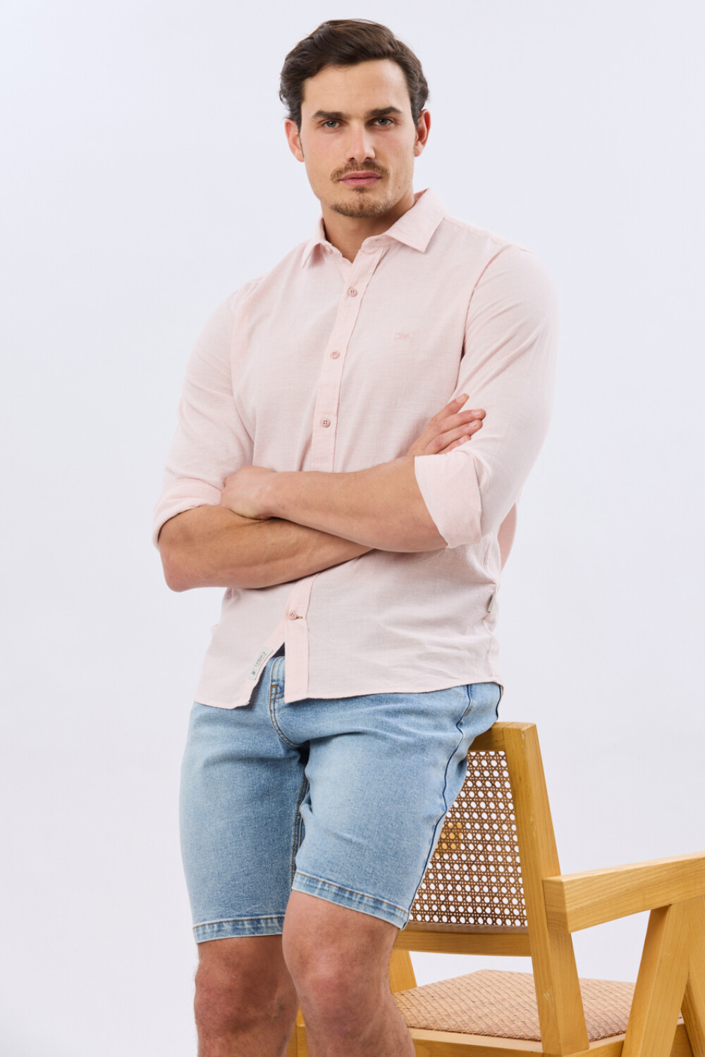 BERMUDA DE JEAN SLIM FIT Celeste