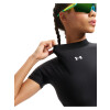 Top UA HeatGear Crop Mock SS Mujer 6010006-008 Negro