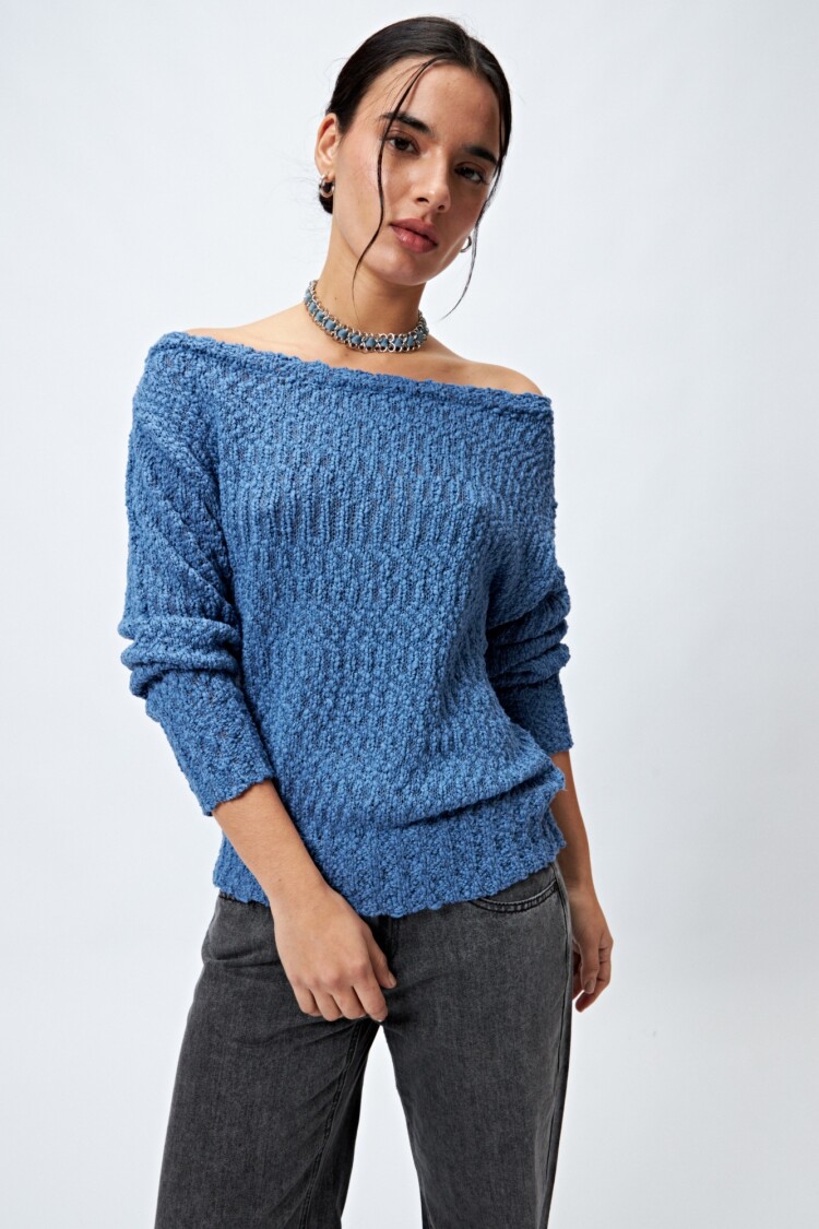 SWEATER FLORIE Azul Lavado