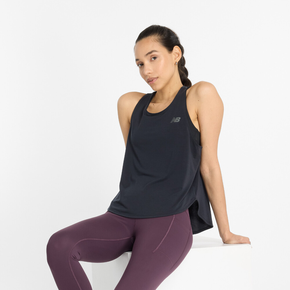 Drapey Jersey Tank - Mujer Black