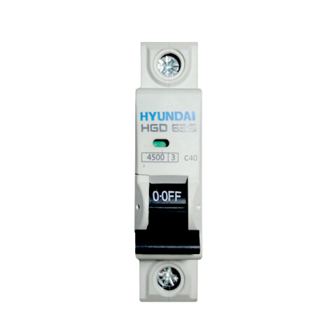 Llave térmica HGD63S din 1P 40A 4,5kA HY1140S