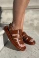 Sandalia afrodita Cognac