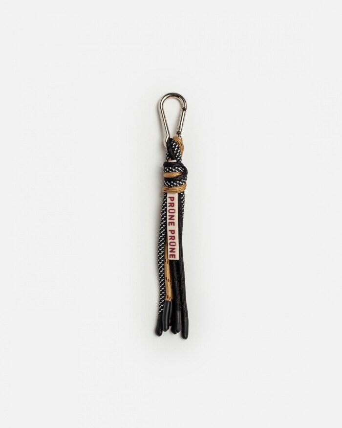Llavero charm Candy en combinación de cordones Negro