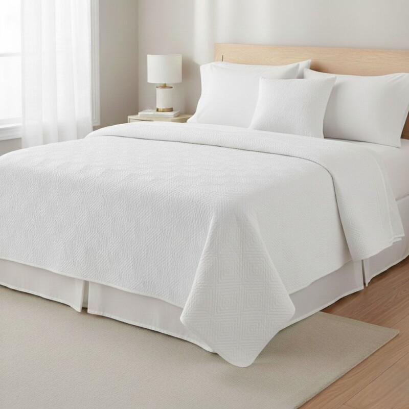 JGO EDREDON AVELLA BLANCO KING 264X229CM 5PZAS Unica