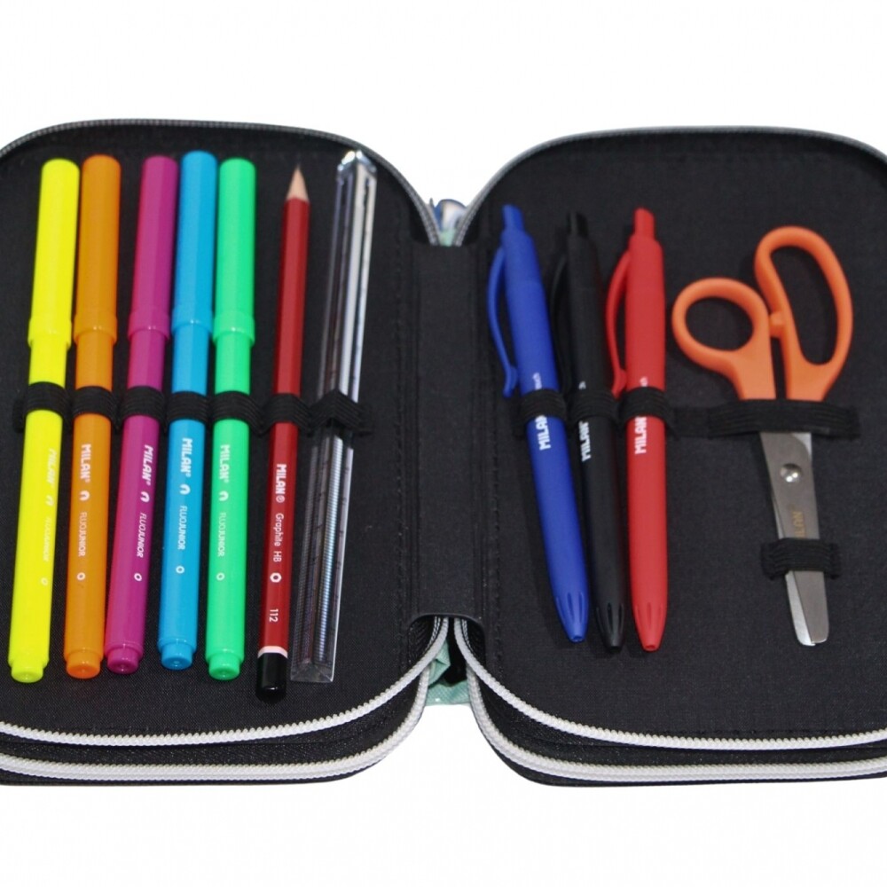 CARTUCHERA MILAN 3 PISOS COMPLETA DE UTILES ALIENS TOWER CARTUCHERA MILAN 3 PISOS COMPLETA DE UTILES ALIENS TOWER