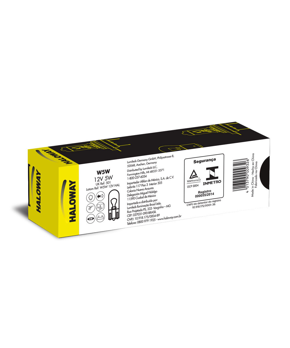 LAMPARA - W5W 12V =01732 HALOWAY 