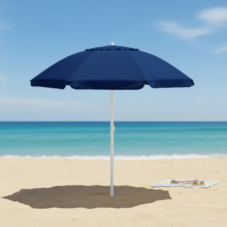 Sombrilla Playa BAGUM MOR 2,20 M FPS 100 Aluminio Funda Azul Marino