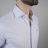CAMISA LUXURY CELESTE ESPIGADO