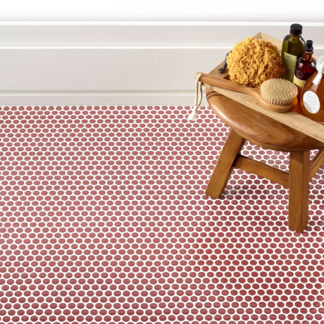 MOSAICO RECTANGULAR ROJO MATE 32 X 29 CM DIAMETRO 2 CM 000