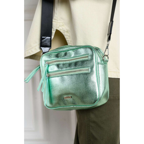 Cartera Metalizada Menta