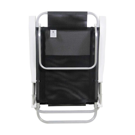 Silla Plegable de Aluminio 6 Posición Negro