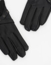 Guantes Varios Par De Guantes De Pu Con Apertura Frontal Y Ojales Metalicos - Negro