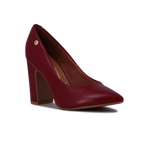 Vizzano Zapato Casual Taco Cuadrado Punta Fina Cereza