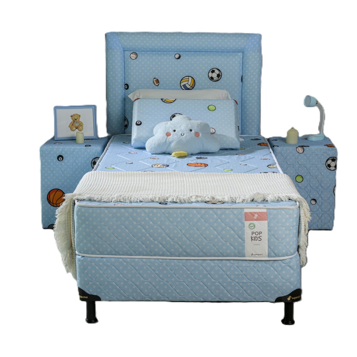 Sommier Juego Completo Super spuma Pop Kids 100X190 - Nene 