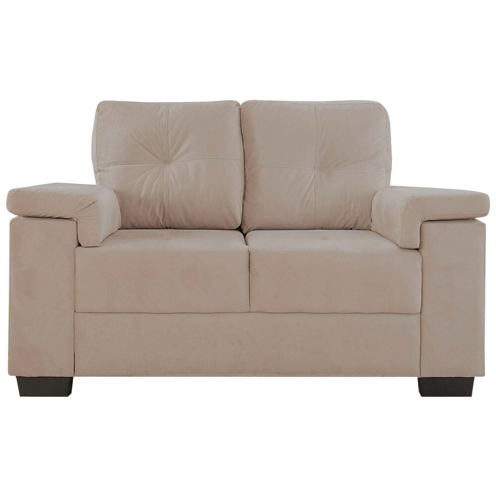 SILLÓN 2 CUERPOS TELA NATURAL-BEIGE LUARES ARENA