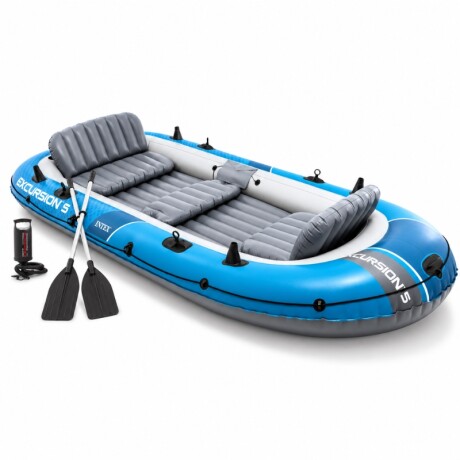 INTEX BOTE GOMÓN INFLABLE EXCURSION 5 PERSONAS SERIE SPORT SET +REMOS +INFLADOR Intex Bote Gomón Inflable Excursion 5 Personas Serie Sport Set +remos +inflador