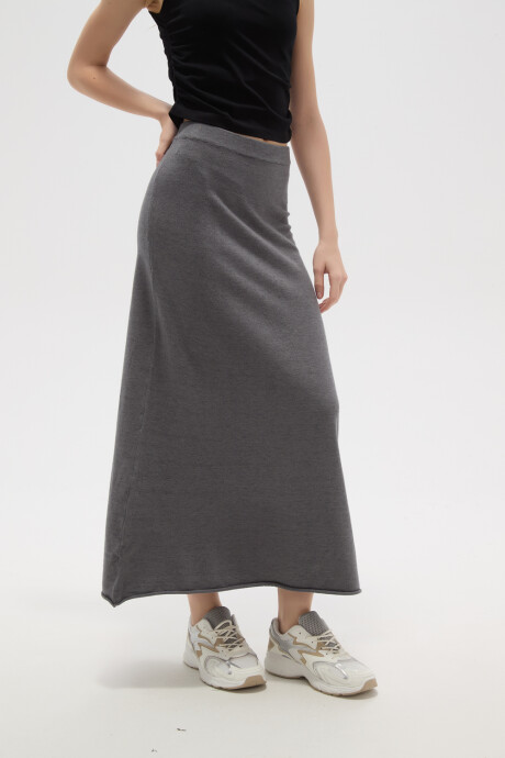 Falda Valira Gris Melange Oscuro