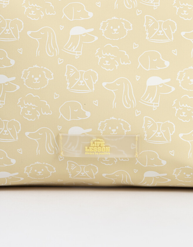 Porta Cosméticos Portacosméticos Con Tag - Amarillo Claro